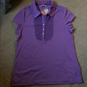 Puma golf bib front polo Tshirt size XL new